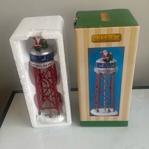 Lemax 2018 Christmas Village Santa Happy Holidays Tower 83353